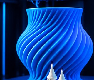 Bình in 3D vân xoắn